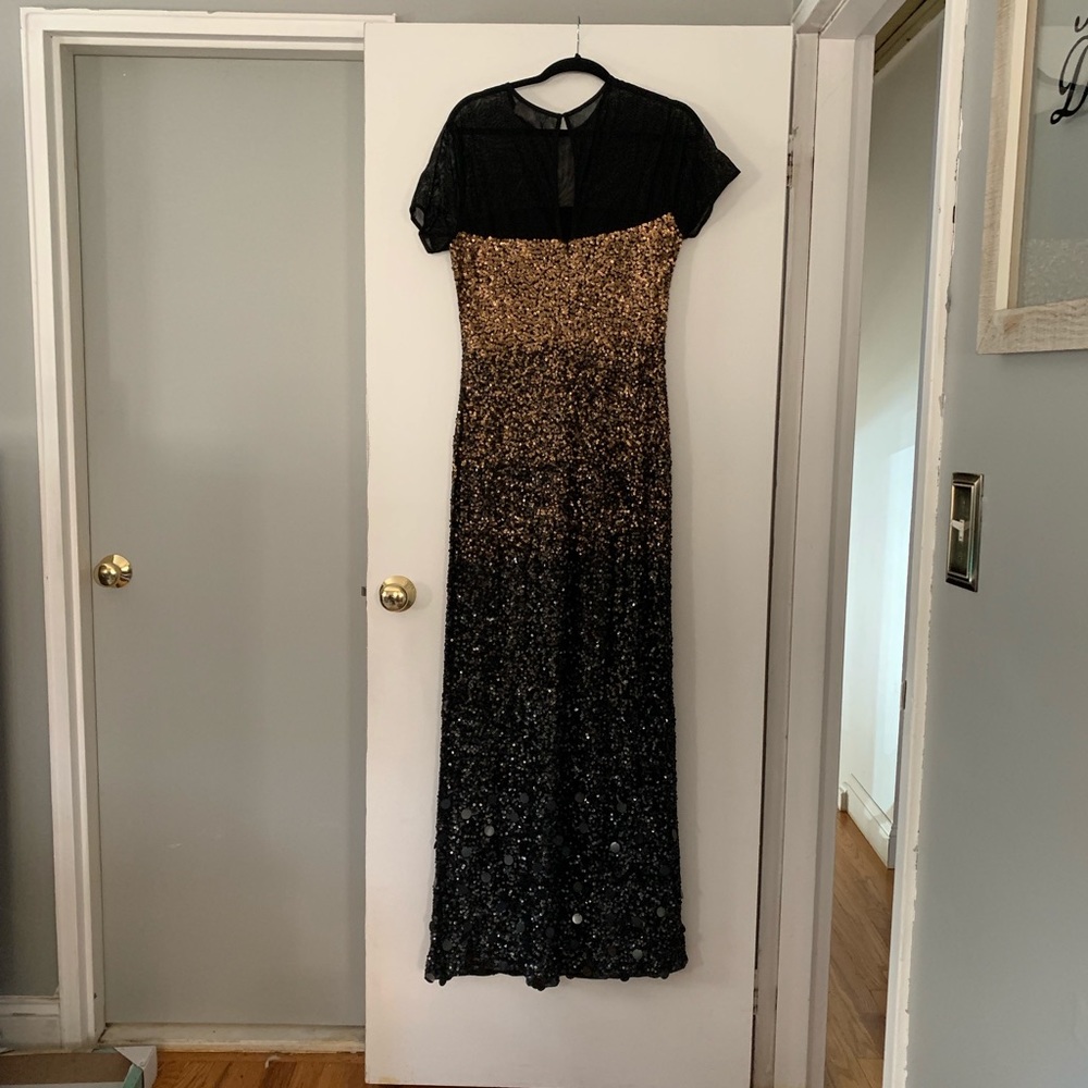 Mikael Aghal Sequined Ombré Evening Gown ✨ - Picture 4 of 6